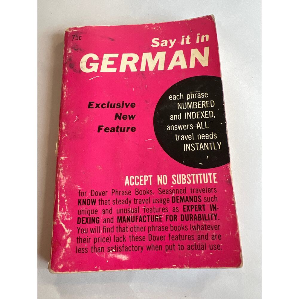 Say it in German, 1957, translation guide
